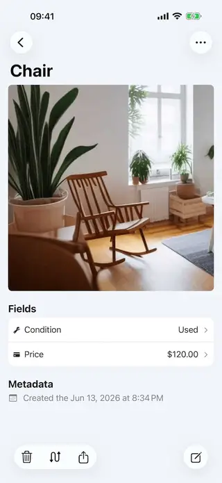 Capture every details screen in Retinelle