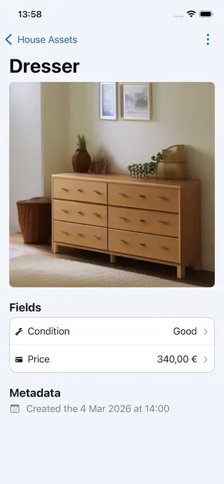 Capture every details screen in Retinelle