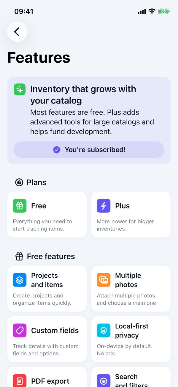 Retinelle app screenshot