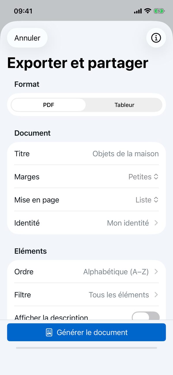 Capture d’écran de l’application Retinelle